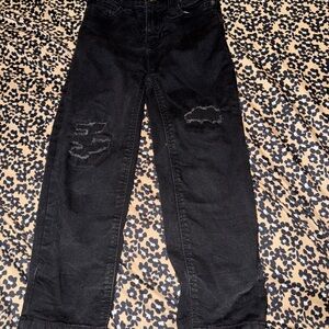 Classic Black Straight-Leg Jeans